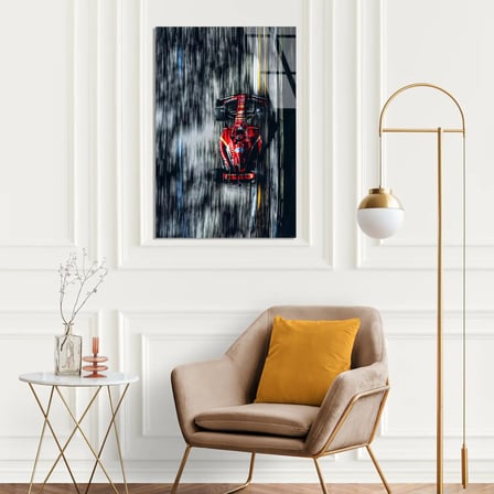Ferrari Yağmur Düzlüğü F1 Cam Tablo – Formula 1 Duvar Dekoru 35x50 cm
