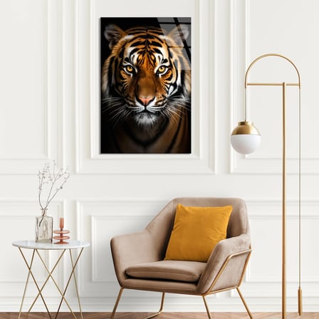 Kaplan Portresi Cam Tablo 35x50 cm
