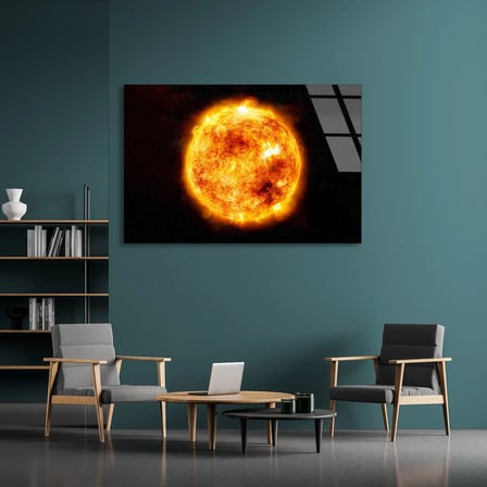 Güneş Yüzeyi Cam Tablo 50x35 cm