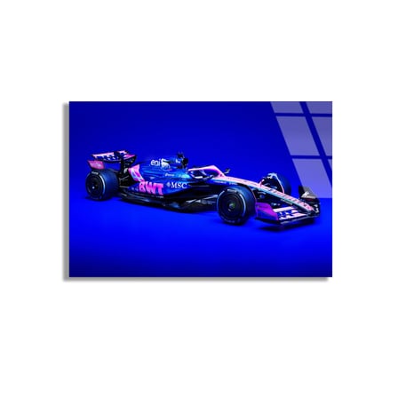 Formula 1 Yarış Arabası Cam Tablo 50x35 cm