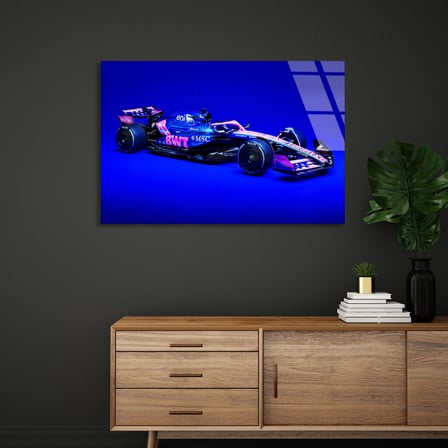 Formula 1 Yarış Arabası Cam Tablo 50x35 cm
