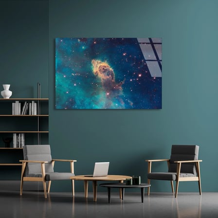 Uzay Nebula Cam Tablo 50x35 cm