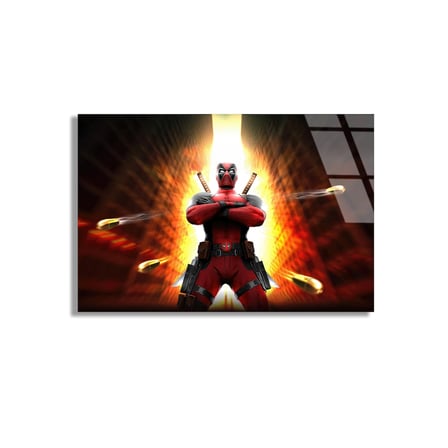 Deadpool Cam Tablo 50x35 cm