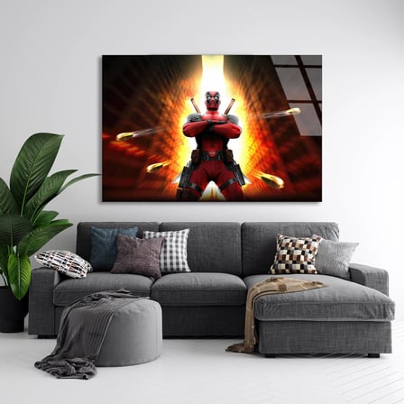 Deadpool Cam Tablo 50x35 cm