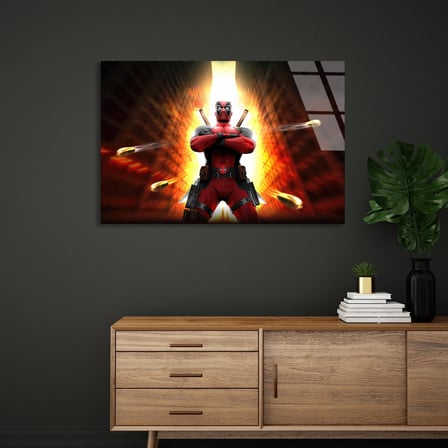 Deadpool Cam Tablo 50x35 cm