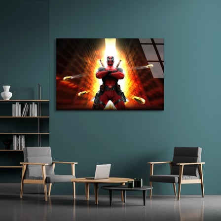 Deadpool Cam Tablo 50x35 cm