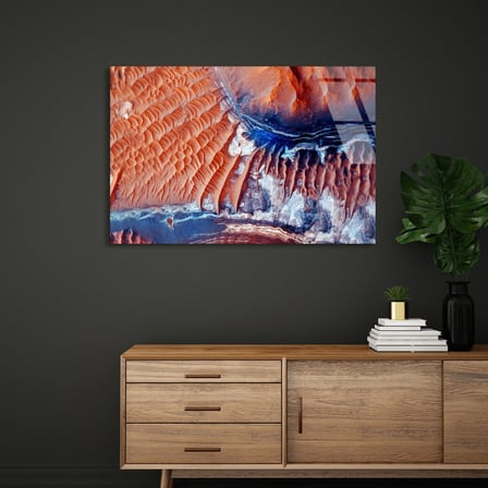 Çöl Kumulları Cam Tablo 50x35 cm