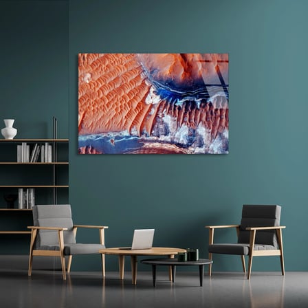 Çöl Kumulları Cam Tablo 50x35 cm
