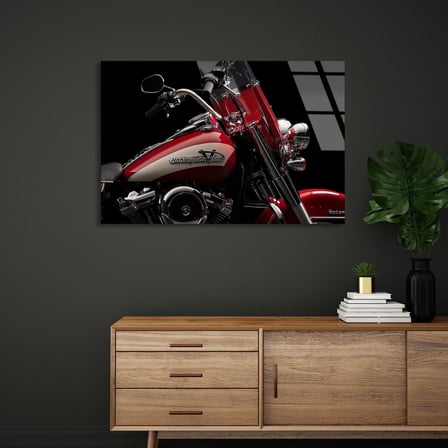 Harley Motosiklet Cam Tablo 50x35 cm