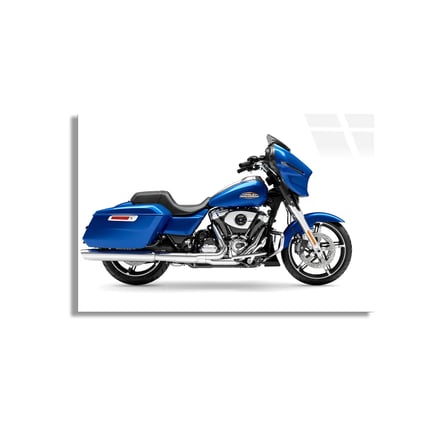 Mavi Motosiklet Cam Tablo 125x80 cm