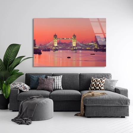 Londra Tower Bridge Cam Tablo 50x35 cm