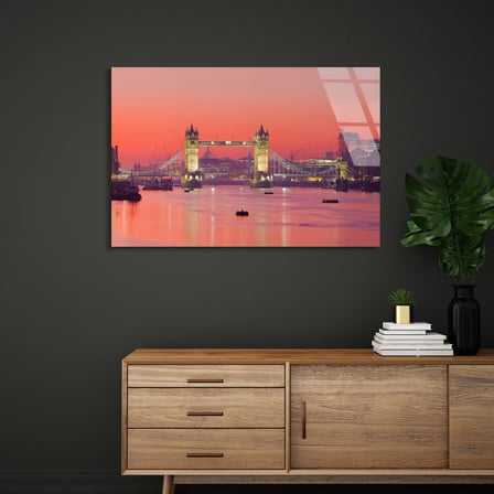 Londra Tower Bridge Cam Tablo 50x35 cm