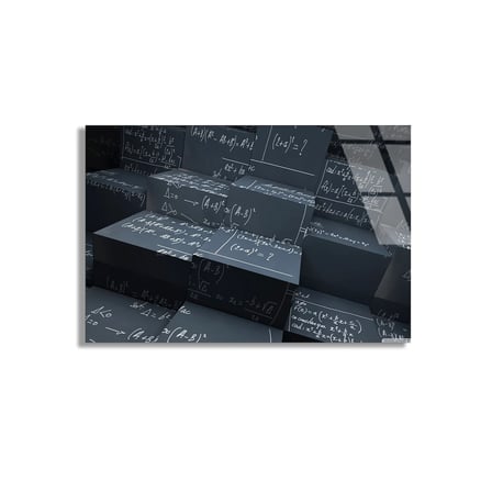 Matematik Denklemleri Cam Tablo 50x35 cm