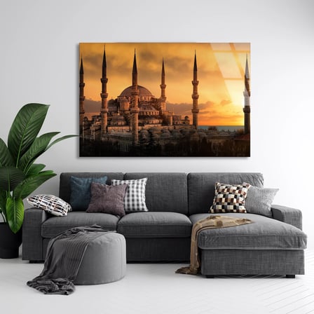 Sultanahmet Camii Cam Tablo 50x35 cm
