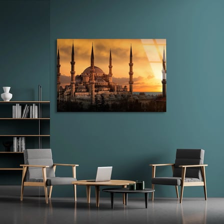 Sultanahmet Camii Cam Tablo 50x35 cm