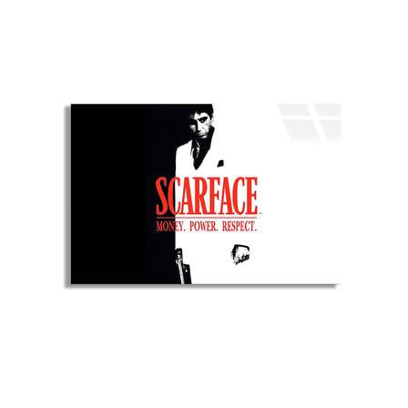 Scarface Afişi Cam Tablo 70x50 cm