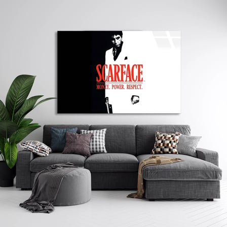 Scarface Afişi Cam Tablo 70x50 cm