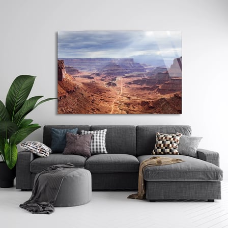 Kanyon Manzarası Cam Tablo 50x35 cm