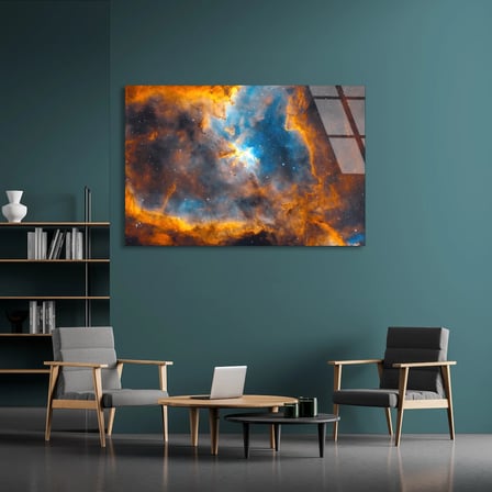 Nebula Bulutsu Cam Tablo 50x35 cm