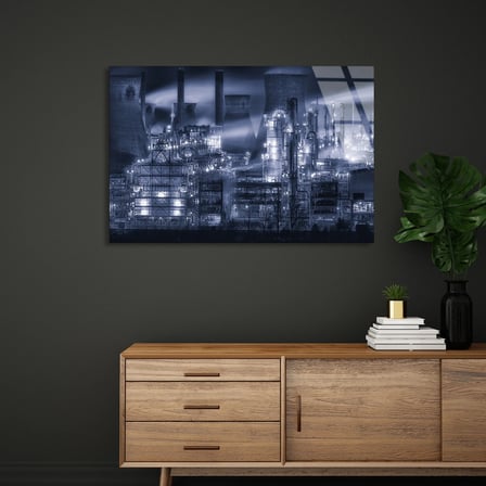 Endüstriyel Fabrika Cam Tablo 50x35 cm