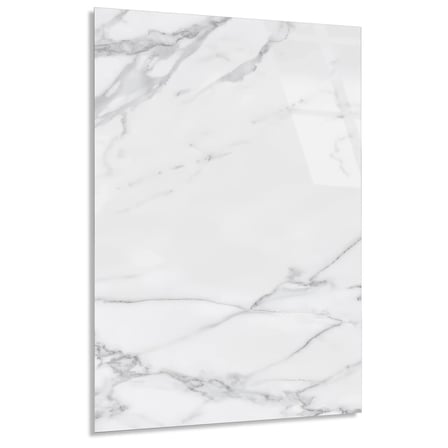 Beyaz Mermer Cam Tablo Yatay 80x125 cm