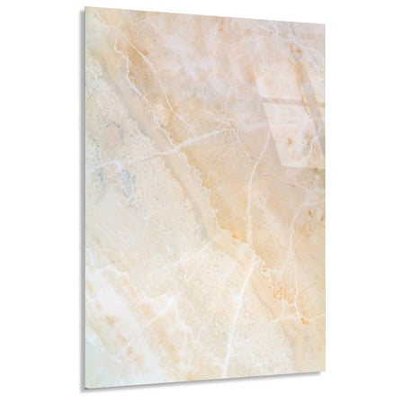 Bej Mermer Cam Tablo Dikey 35x50 cm