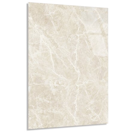 Krem Mermer Cam Tablo Dikey 35x50 cm