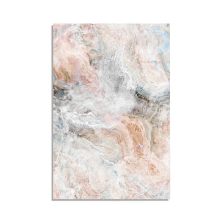 Mavi Bej Mermer Cam Tablo Dikey 35x50 cm
