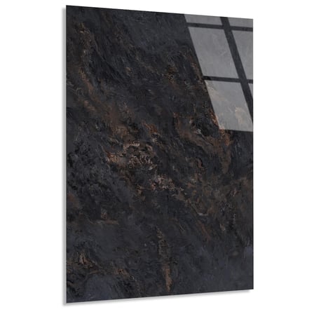 Koyu Kahve Mermer Cam Tablo Yatay 80x125 cm