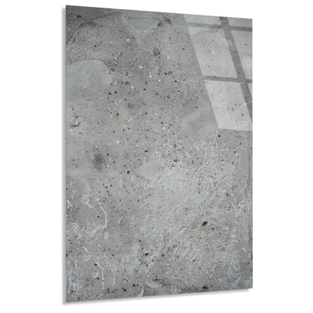 Gri Beton Mermer Cam Tablo Yatay 80x125 cm