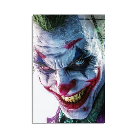 Joker Portresi Cam Tablo 35x50 cm