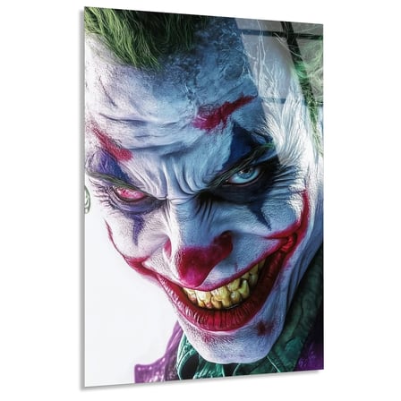 Joker Portresi Cam Tablo 35x50 cm