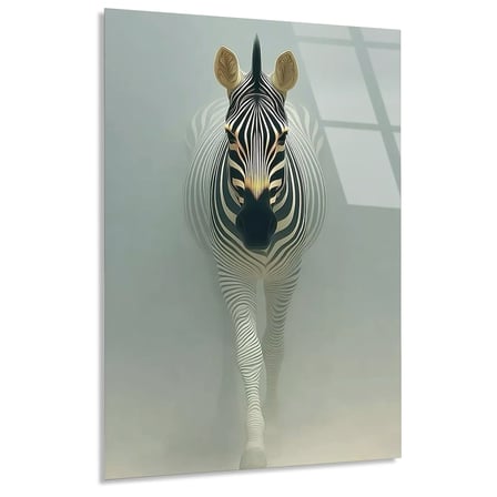 Zebra Portresi Cam Tablo 35x50 cm