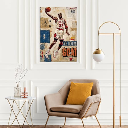 Michael Jordan Basketbol Cam Tablo 35x50 cm