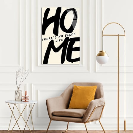 Home Yazısı Cam Tablo 35x50 cm