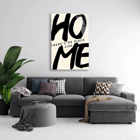 Home Yazısı Cam Tablo 35x50 cm