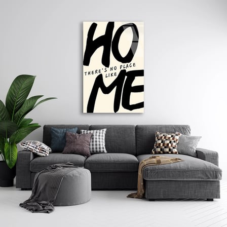 Home Yazısı Cam Tablo 35x50 cm