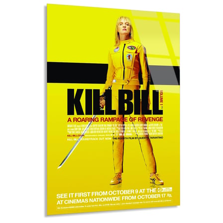 Kill Bill Afiş Cam Tablo 35x50 cm