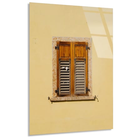Ahşap Pencere Duvar Cam Tablo 35x50 cm