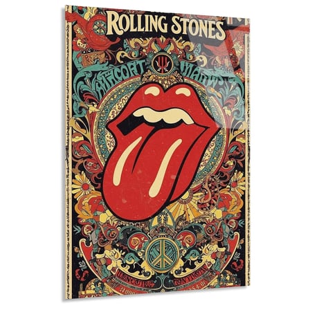 Rolling Stones Müzik Posteri Cam Tablo 35x50 cm