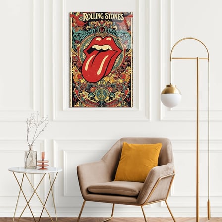 Rolling Stones Müzik Posteri Cam Tablo 35x50 cm