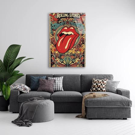 Rolling Stones Müzik Posteri Cam Tablo 35x50 cm