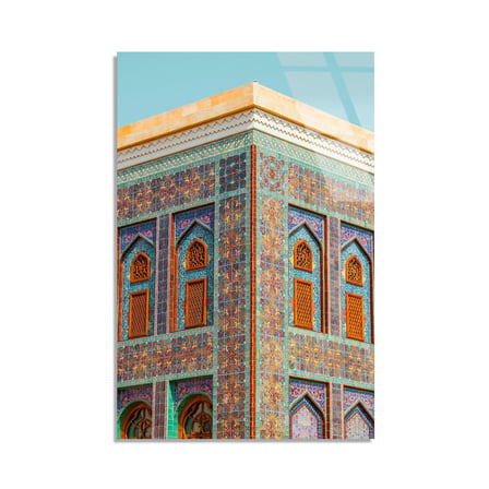 Çinili Tarihi Bina Cam Tablo 35x50 cm