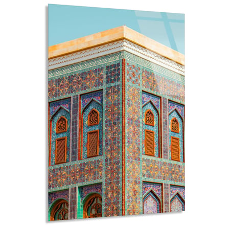 Çinili Tarihi Bina Cam Tablo 35x50 cm