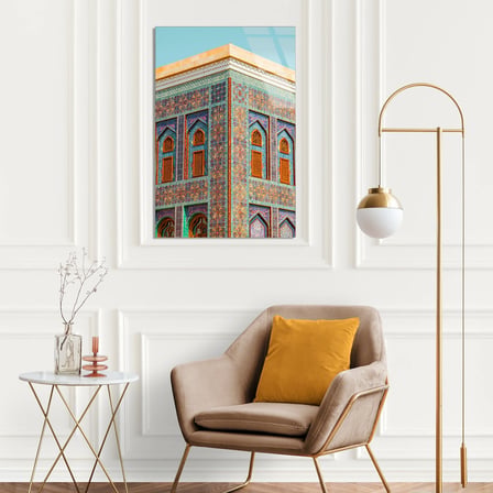 Çinili Tarihi Bina Cam Tablo 35x50 cm
