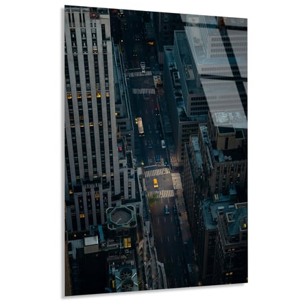 Gökdelen Şehir Manzarası Cam Tablo 35x50 cm