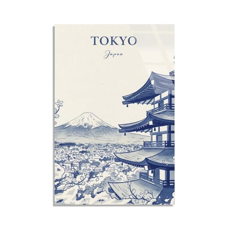 Tokyo Japonya Posteri Cam Tablo 35x50 cm