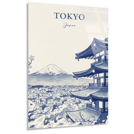Tokyo Japonya Posteri Cam Tablo 35x50 cm