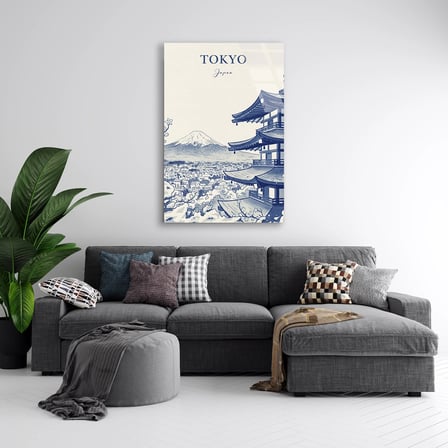 Tokyo Japonya Posteri Cam Tablo 35x50 cm