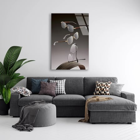 Güneş Gözlükleri Cam Tablo 35x50 cm